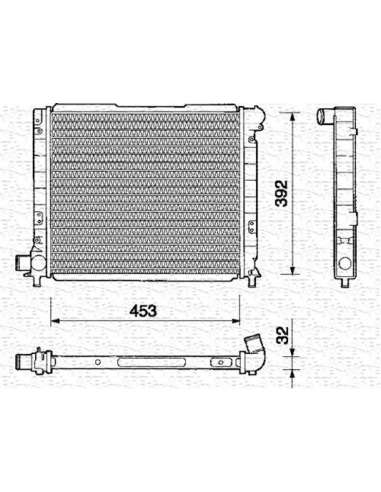Radiador, refrigeración del motor Magneti Marelli 350213109000 - Radiador motor