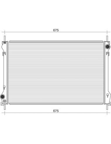 Radiador, refrigeración del motor Magneti Marelli 350213109500 - Radiador motor
