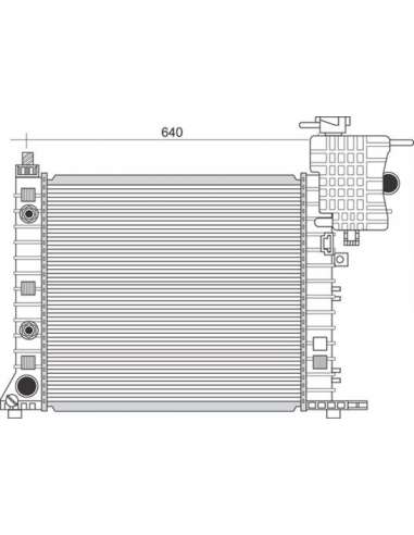 Radiador, refrigeración del motor Magneti Marelli 350213110900 - Radiador motor