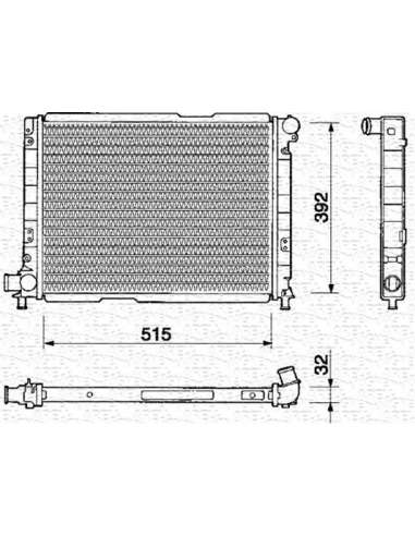 Radiador, refrigeración del motor Magneti Marelli 350213112000 - Radiador motor