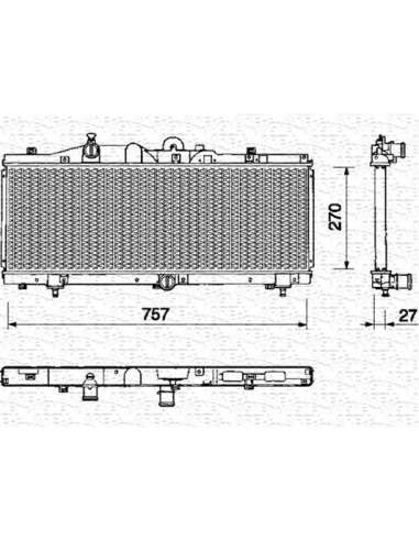 Radiador, refrigeración del motor Magneti Marelli 350213145000 - Radiador motor