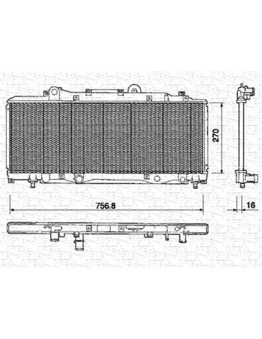 Radiador, refrigeración del motor Magneti Marelli 350213159000 - Radiador motor