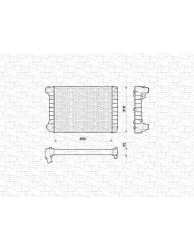 Radiador, refrigeración del motor Magneti Marelli 350213172000 - Radiador motor