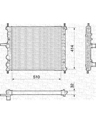 Radiador, refrigeración del motor Magneti Marelli 350213187000 - Radiador motor
