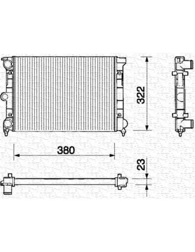 Radiador, refrigeración del motor Magneti Marelli 350213215000 - Radiador motor