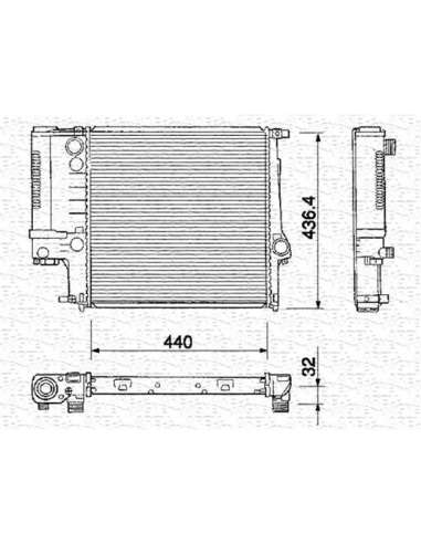 Radiador, refrigeración del motor Magneti Marelli 350213218000 - Radiador motor