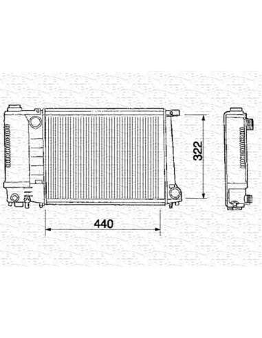 Radiador, refrigeración del motor Magneti Marelli 350213240000 - Radiador motor