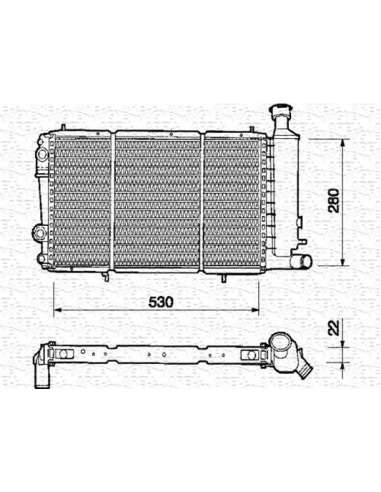 Radiador, refrigeración del motor Magneti Marelli 350213310000 - Radiador motor