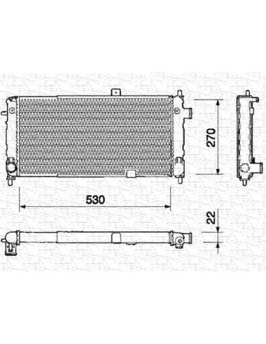 Radiador, refrigeración del motor Magneti Marelli 350213324000 - Radiador motor
