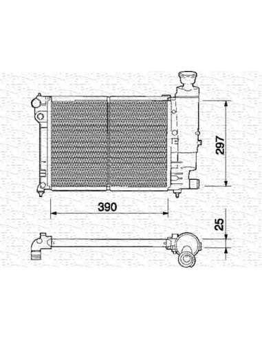 Radiador, refrigeración del motor Magneti Marelli 350213328000 - Radiador motor