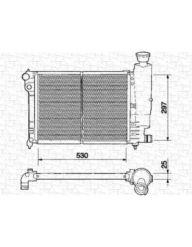 Radiador, refrigeración del motor Magneti Marelli 350213329000 - Radiador motor