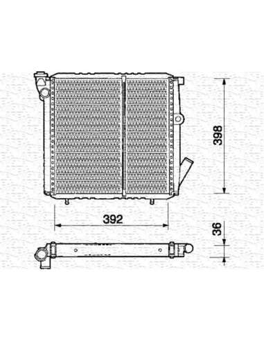 Radiador, refrigeración del motor Magneti Marelli 350213349000 - Radiador motor