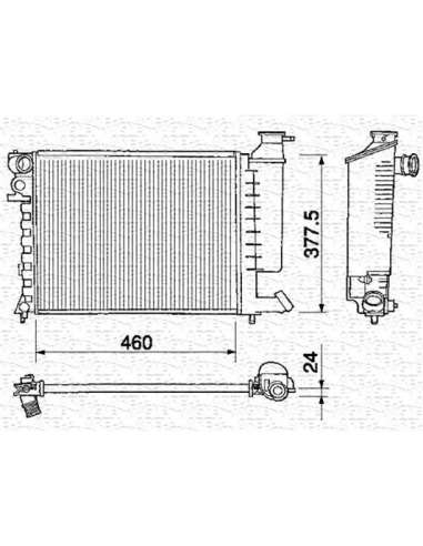 Radiador, refrigeración del motor Magneti Marelli 350213373000 - Radiador motor