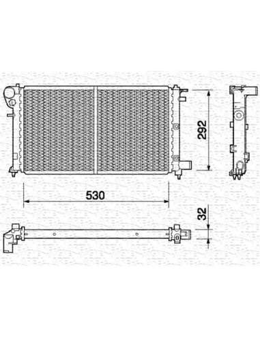 Radiador, refrigeración del motor Magneti Marelli 350213375000 - Radiador motor