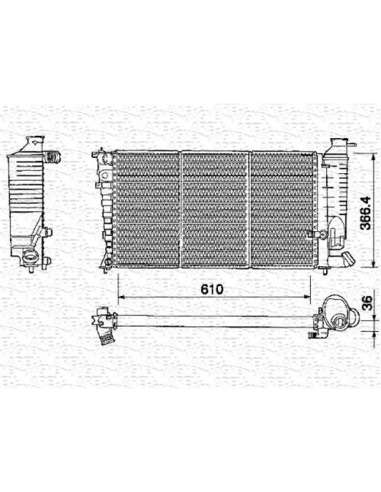 Radiador, refrigeración del motor Magneti Marelli 350213376000 - Radiador motor