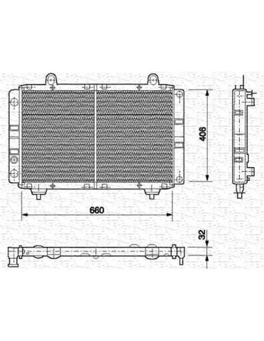 Radiador, refrigeración del motor Magneti Marelli 350213454000 - Radiador motor