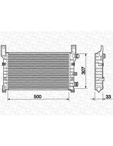 Radiador, refrigeración del motor Magneti Marelli 350213499000 - Radiador motor