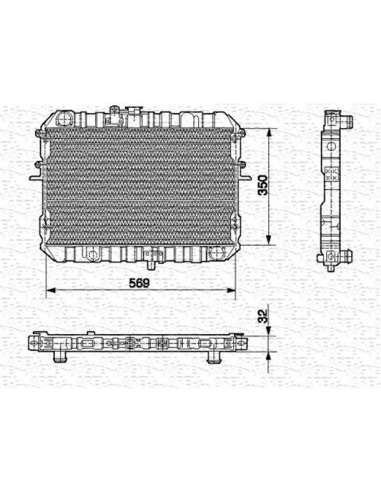 Radiador, refrigeración del motor Magneti Marelli 350213517000 - Radiador motor