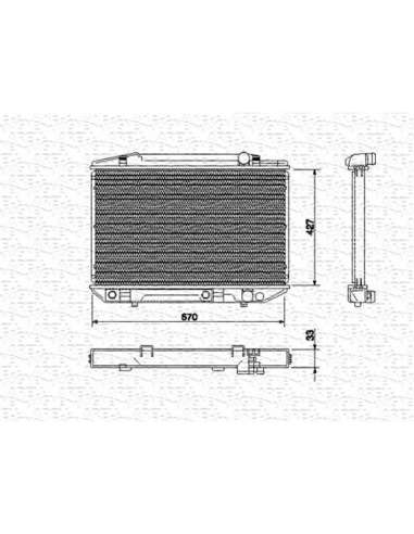 Radiador, refrigeración del motor Magneti Marelli 350213531000 - Radiador motor