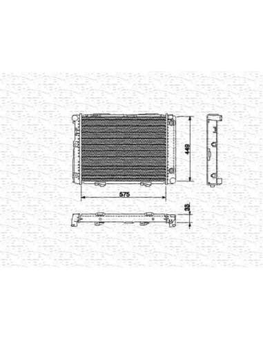 Radiador, refrigeración del motor Magneti Marelli 350213533000 - Radiador motor