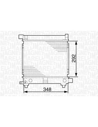 Radiador, refrigeración del motor Magneti Marelli 350213535000 - Radiador motor