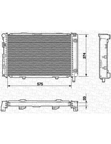 Radiador, refrigeración del motor Magneti Marelli 350213538000 - Radiador motor