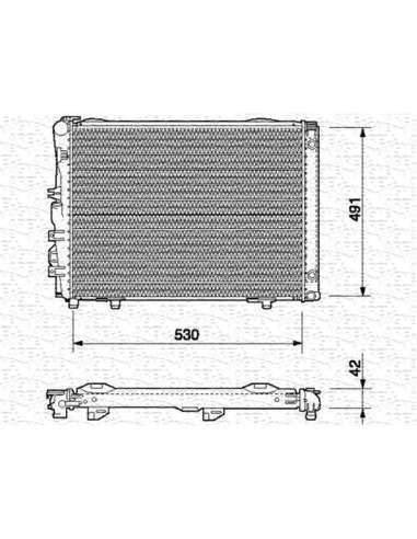 Radiador, refrigeración del motor Magneti Marelli 350213541000 - Radiador motor