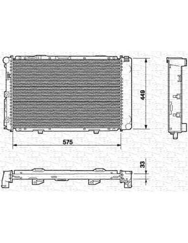 Radiador, refrigeración del motor Magneti Marelli 350213543000 - Radiador motor