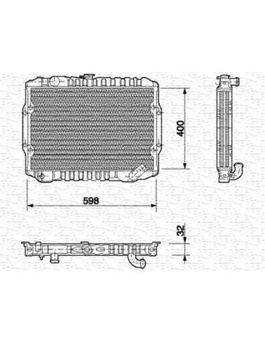 Radiador, refrigeración del motor Magneti Marelli 350213549000 - Radiador motor
