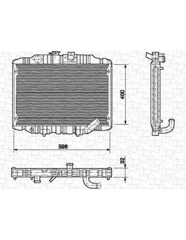 Radiador, refrigeración del motor Magneti Marelli 350213550000 - Radiador motor