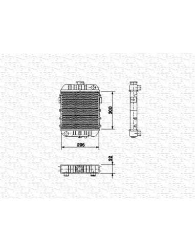 Radiador, refrigeración del motor Magneti Marelli 350213557000 - Radiador motor