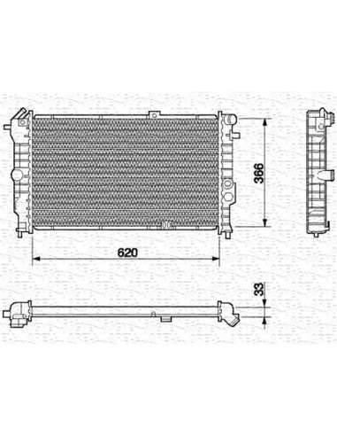 Radiador, refrigeración del motor Magneti Marelli 350213591000 - Radiador motor
