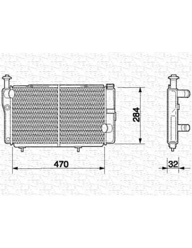 Radiador, refrigeración del motor Magneti Marelli 350213597000 - Radiador motor