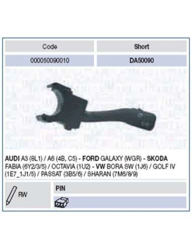 Conmutador en la columna de dirección Magneti Marelli 000050090010 - Conmutador limpiaparabrisas CLASSIC