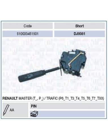 Conmutador en la columna de dirección Magneti Marelli 510033451501 - Conmutador de Luces