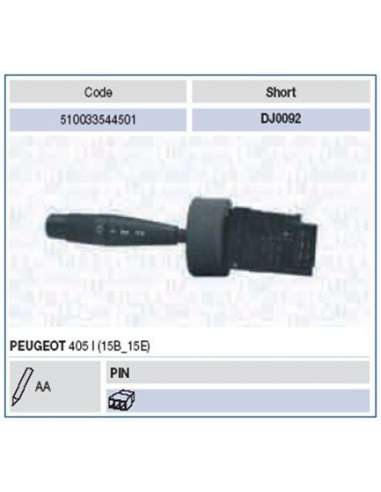 Conmutador en la columna de dirección Magneti Marelli 510033544501 - Conmutador de Luces