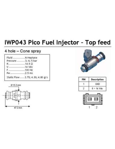 Válvula de inyección Magneti Marelli 214310004310 - Inyector Lucas