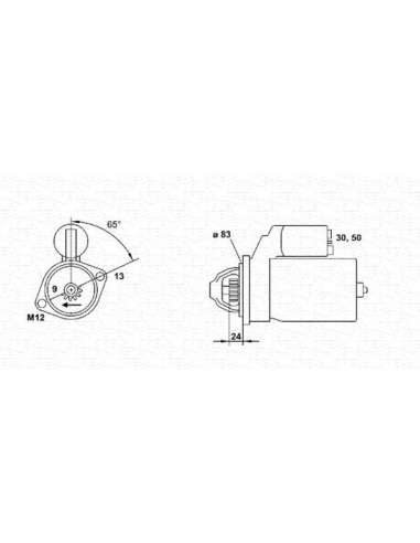 Motor de arranque Magneti Marelli 943253140010 - Motor de arranque reconstruido (Ant igua referencia 943253140010) KIT