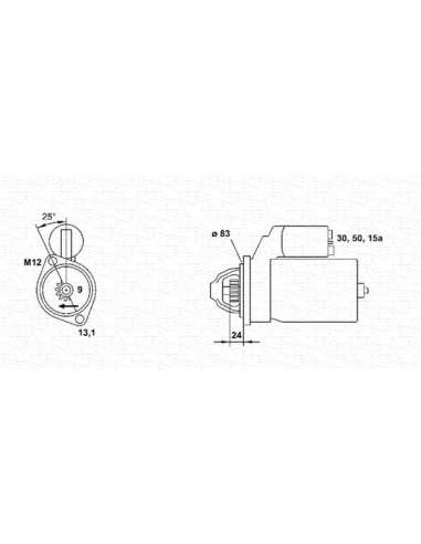 Motor de arranque Magneti Marelli 943251648010 - Motor de arranque reconstruido (Ant igua referencia 943251648010) KIT