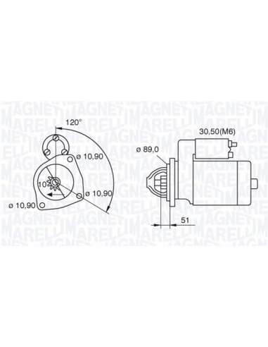 Motor de arranque Magneti Marelli 063522310160 - Motor de arranque