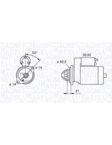 Motor de arranque Magneti Marelli 063207138010 - Motor de arranque