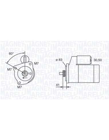 Motor de arranque Magneti Marelli 063111033010 - Motor de arranque nuevo