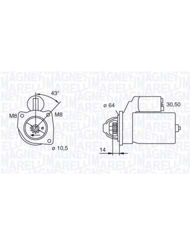 Motor de arranque Magneti Marelli 063101023010 - Motor de arranque nuevo