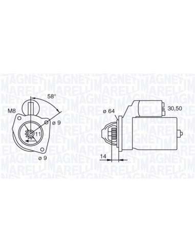 Motor de arranque Magneti Marelli 063111027010 - Motor de arranque nuevo