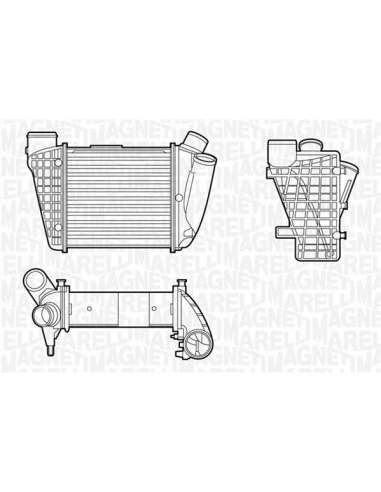 Radiador de aire de admisión Magneti Marelli 351319201180 - Intercooler