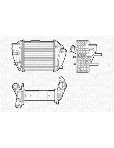 Radiador de aire de admisión Magneti Marelli 351319201190 - Intercooler