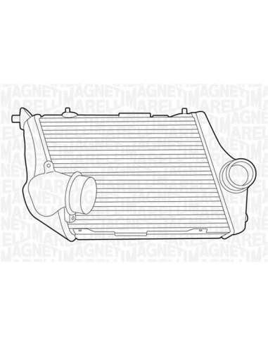 Radiador de aire de admisión Magneti Marelli 351319201260 - Intercooler