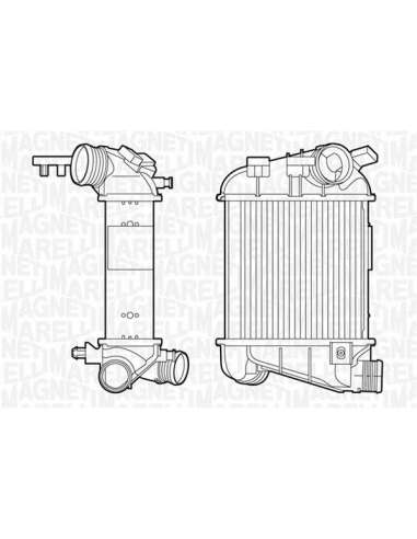 Radiador de aire de admisión Magneti Marelli 351319201340 - Intercooler