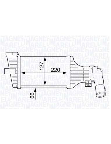 Radiador de aire de admisión Magneti Marelli 351319201860 - Intercooler