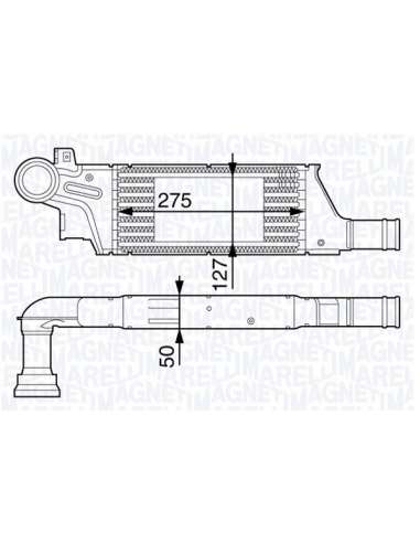 Radiador de aire de admisión Magneti Marelli 351319201880 - Intercooler